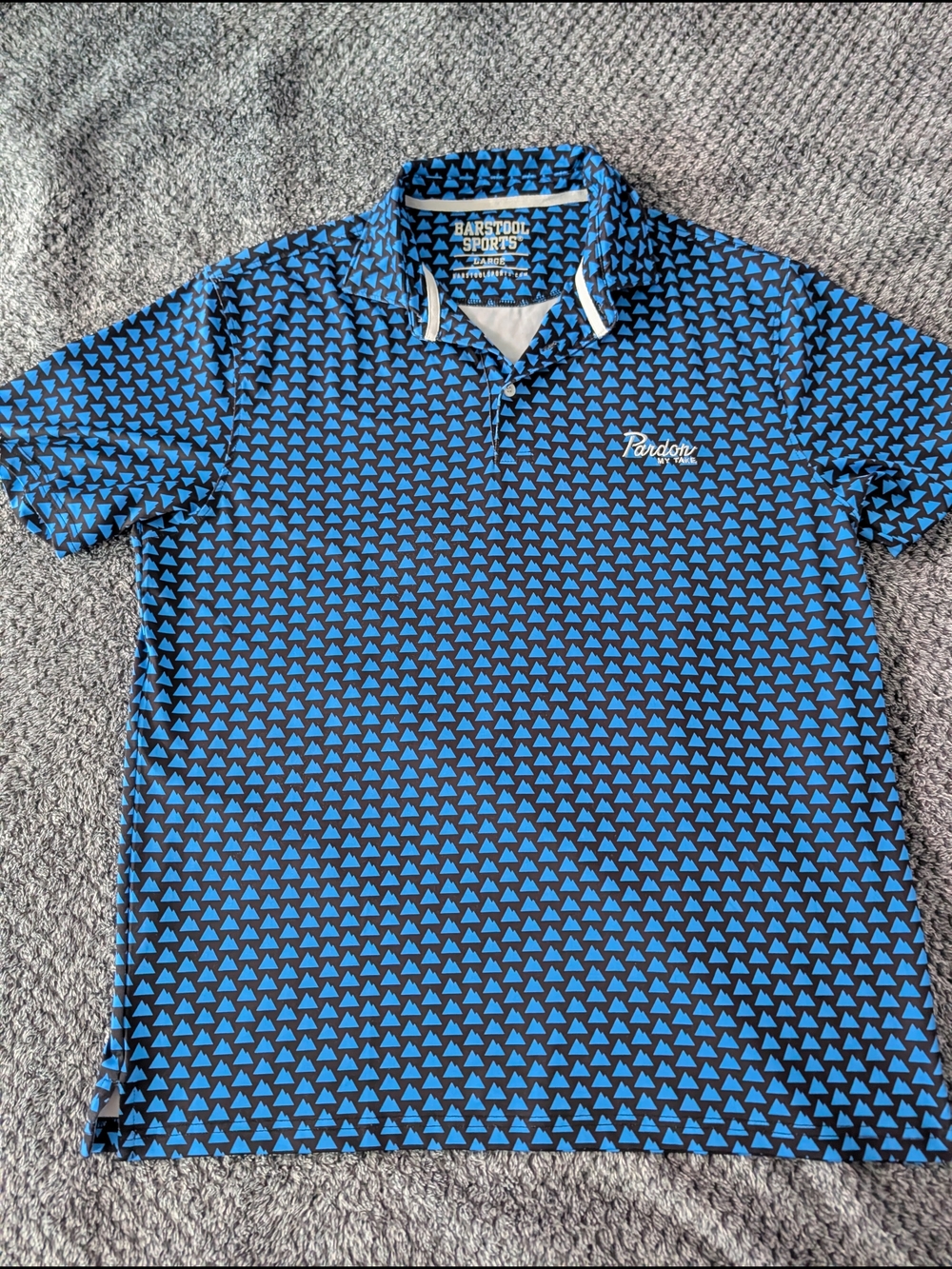 Barstool Sports Pardon Blue Mountains Men’s Polo
